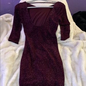 Purple cocktail dress